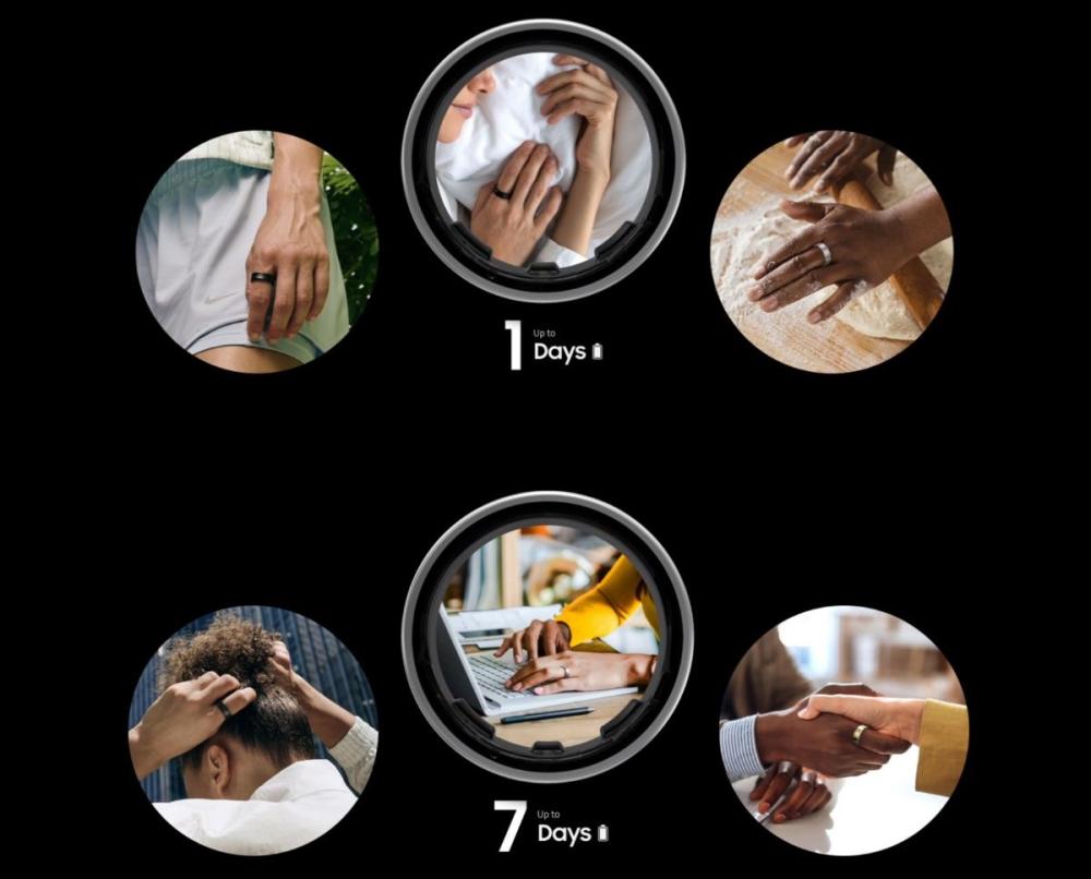 Nu mai trebuie să îți faci griji pentru încărcări frecvente – inelul Smasung Falaxy Ring, îți oferă performanță continuă pe parcursul săptămânii.