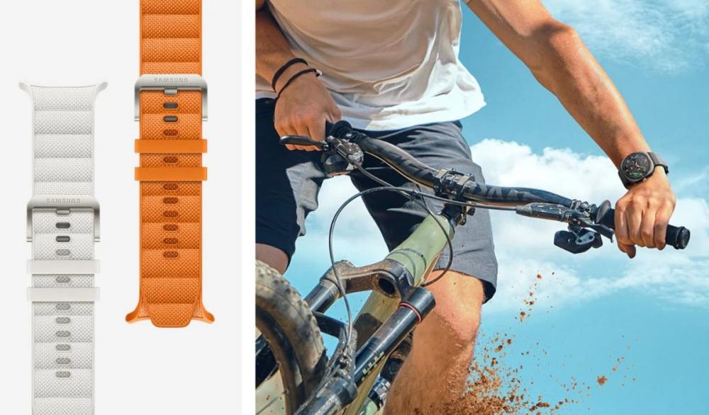 Cureaua Samsung Galaxy Watch Ultra PeakForm, este ideală pentru exerciții solicitante, cureaua se fixează ferm și comod, oferindu-ți libertatea de mișcare de care ai nevoie. 
