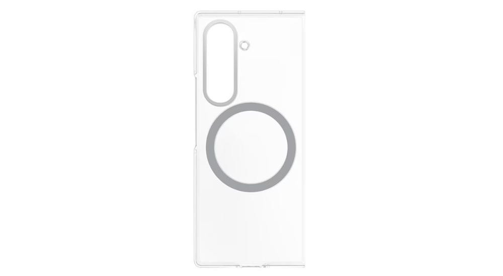 Husa Clear Magnet este complet transparentă, lăsând la vedere culoarea și liniile elegante ale Galaxy Z Fold7.