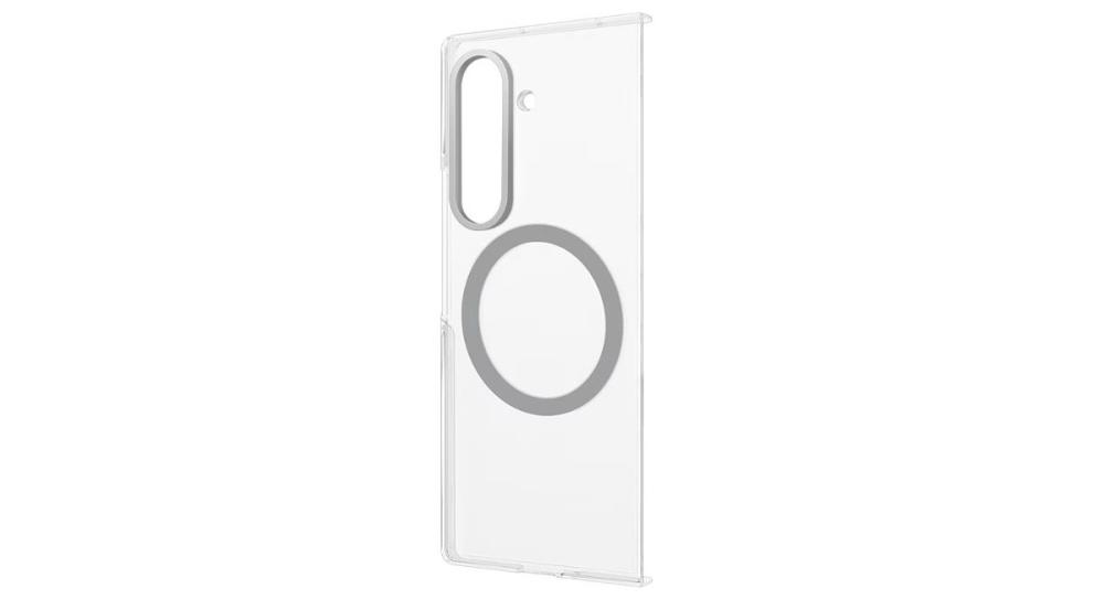 Husa Clear Magnet Samsung Galaxy Z Fold7 rămâne fixată ferm pe dispozitiv, datorită sistemului de prindere magnetic.
