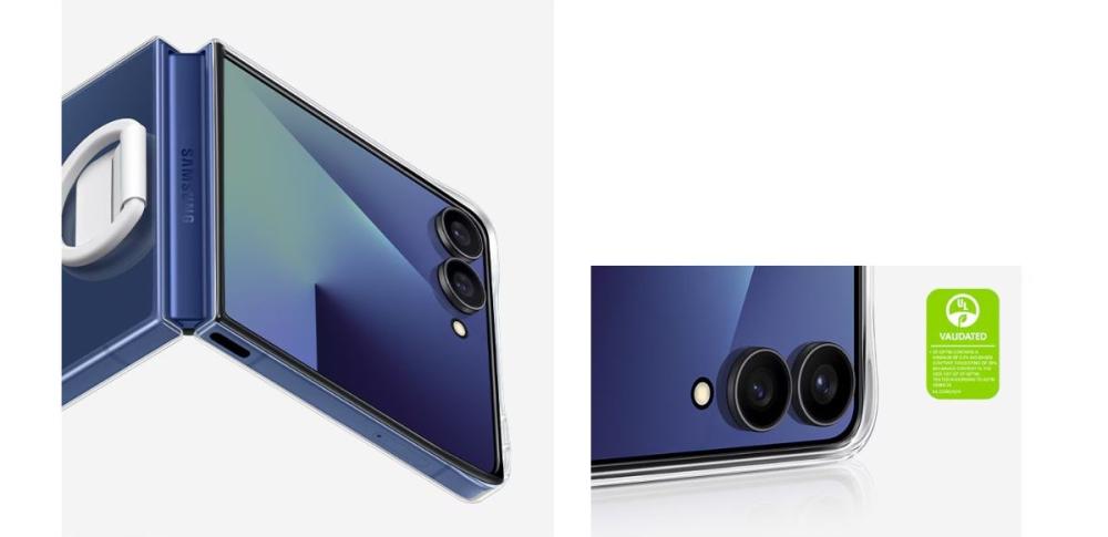 Husa Silicon Ring Samsung Galaxy Z Flip7 are margini subțiri și colțuri ușor ridicate pentru a proteja camera foto de zgârieturi sau șocuri.