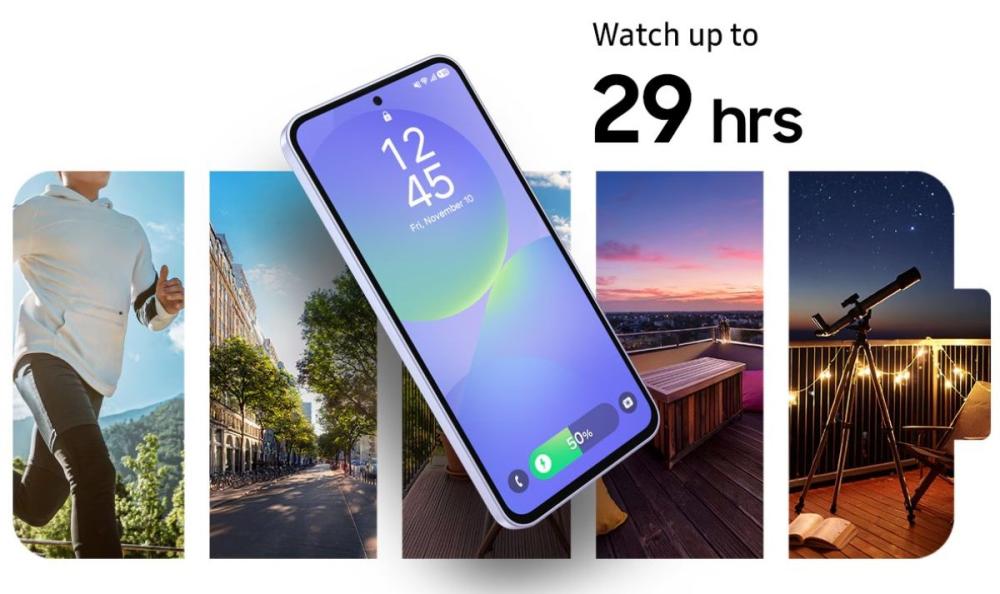 Cu telefonul Samsung Galaxy A36 5G Enterprise Edition, beneficiezi de încărcarea ultra-rapidă de 45W.