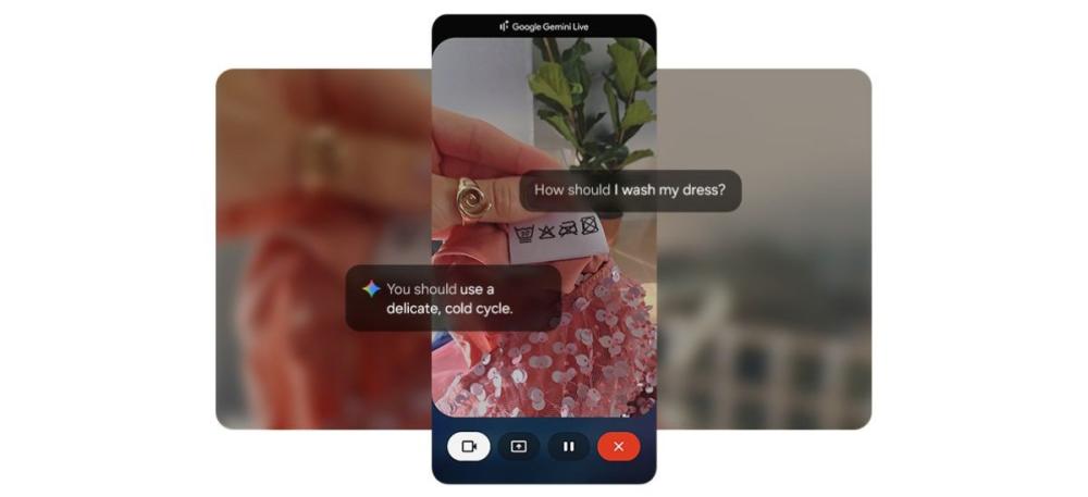 Samsung Galaxy Z Flip7 FE 5G dispune funcția Gemini Live, care oferă răspunsuri instantanee.