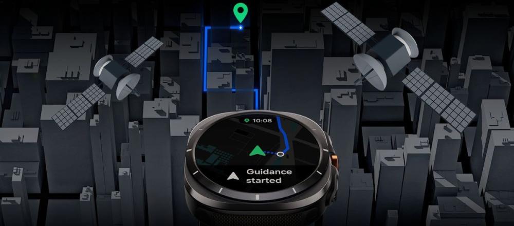 Ceasul Samsung Galaxy Watch Ultra 2 (2025) dispune de GPS-ului dual-band (L1 și L5), pentru a naviga fără erori.