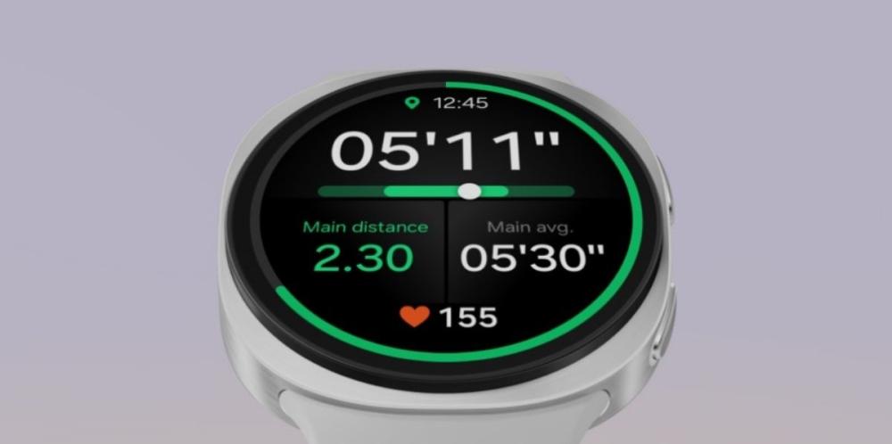 Samsung Galaxy Watch8 44mm are ecranul luminos ce atinge până la 3.000 nits.