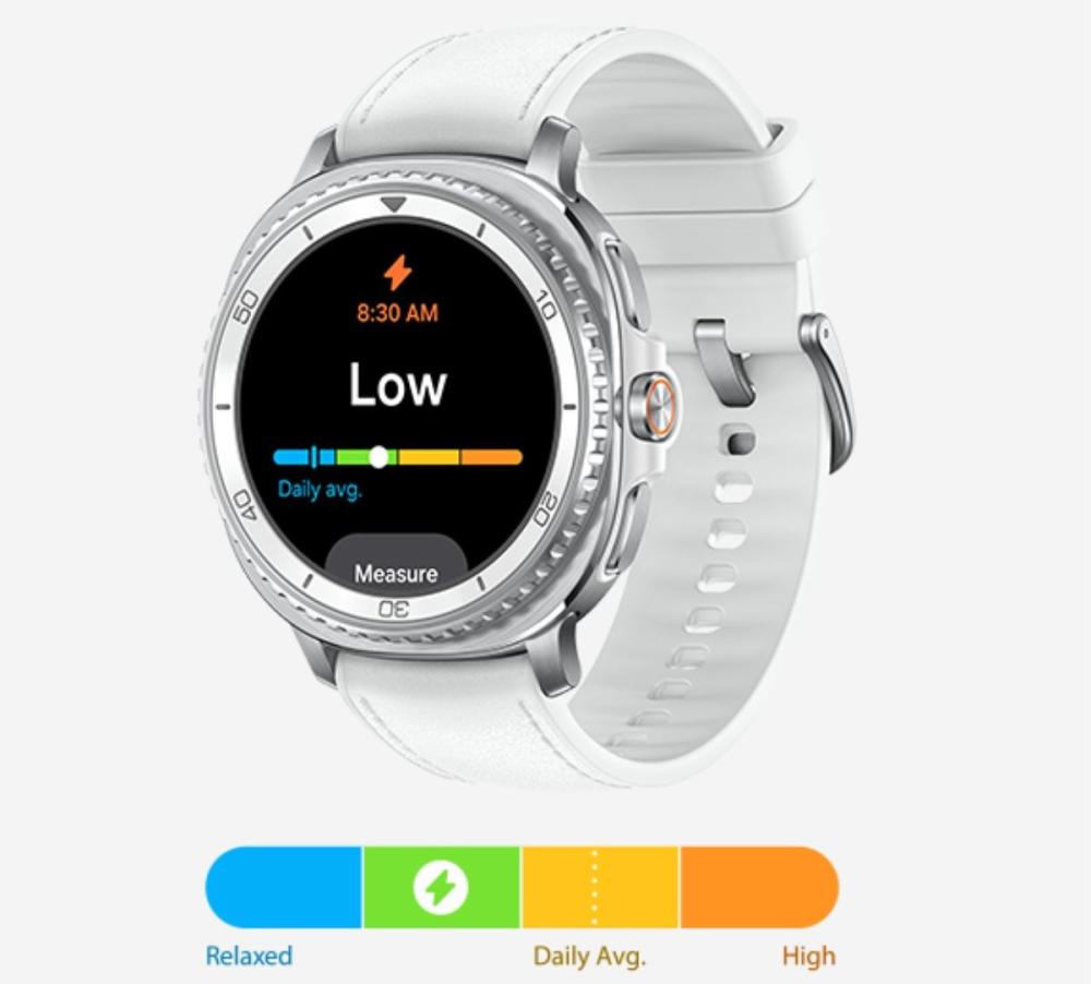 Samsung Galaxy Watch8 Classic masoară nivelul actual de stres și a exercițiilor ghidate de respirație.