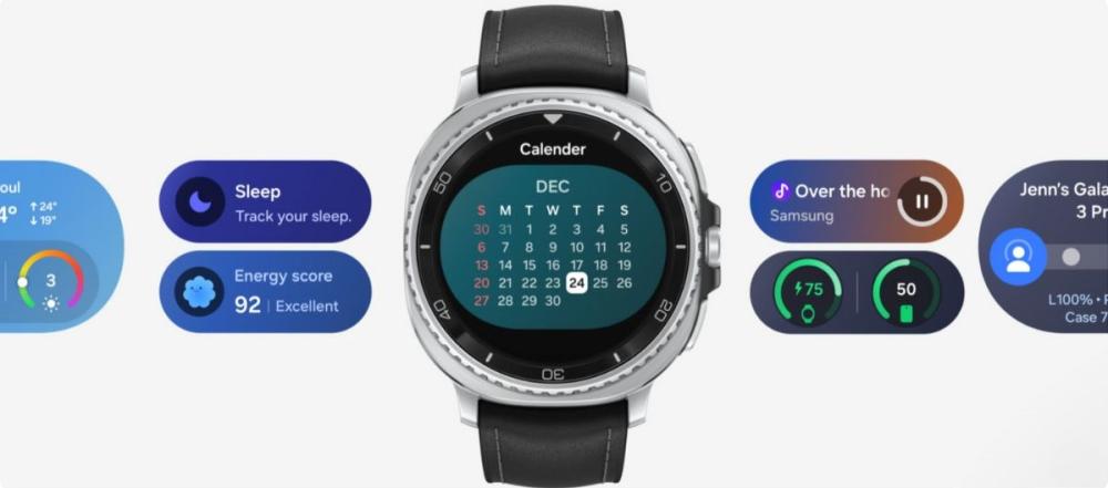 Samsung Galaxy Watch8 Classic dispune de noua interfață One UI 8, care accesează rapid și ușor informațiile esențiale.