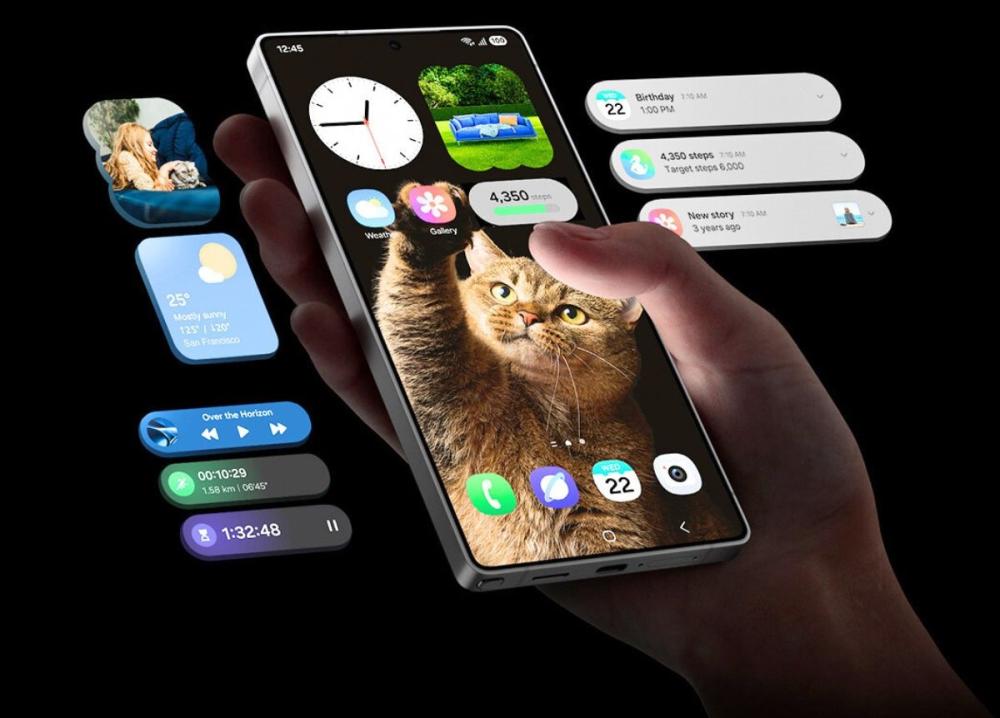 Now Bar îți afișează notificări și widget-uri fără să deblochezi Telefonul Samsung Galaxy S25 Ultra 5G Dual SIM S938.