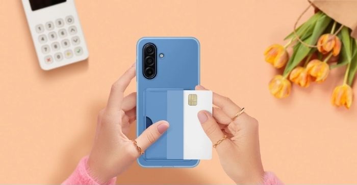 husa card slot pentru telefonul samsung galaxy a17 protejeaza impotriva loviturilor si zgarieturilor