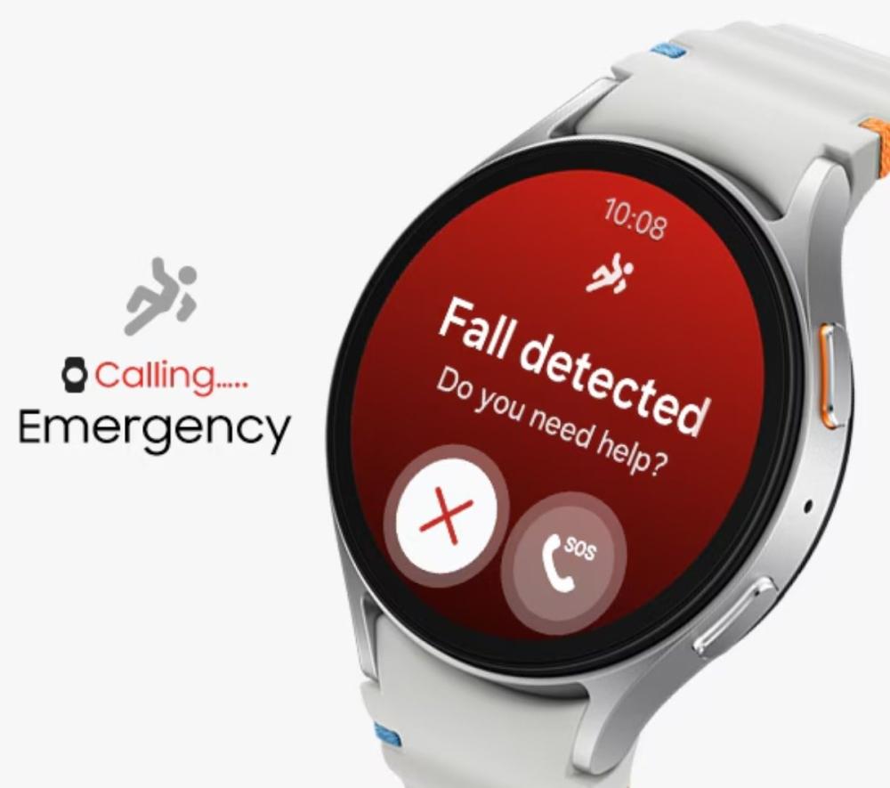Simte-te mereu în siguranță cu ceasul Samsung Galaxy Watch7 Smartwatch 44mm, încât printr-o apăsare de buton vrei putea apela la ajutor și vrei primi suport medical.