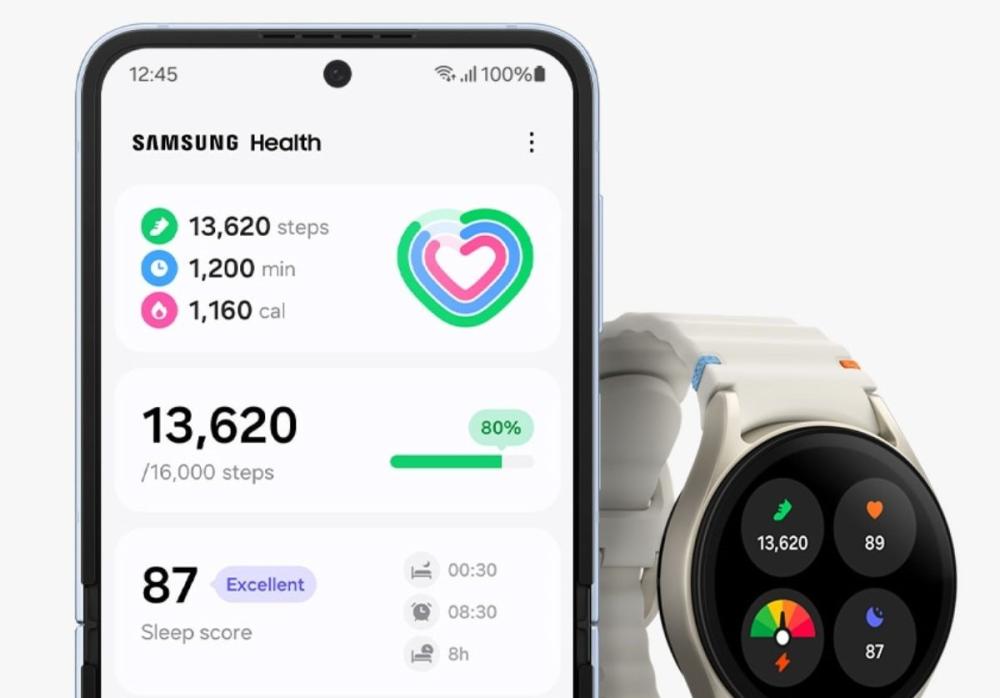 Ceasul Samsung Galaxy Watch7 Smartwatch 44mm, dispune de funcționalități AI avansate ce te ajută menții un echilibru sănătos.