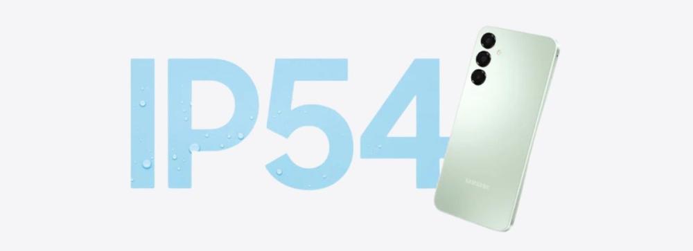 Certificarea IP54 a Telefonului Samsung Galaxy A16 4G Dual SIM A165, oferă rezistență împotriva stropilor de apă și a prafului, protejând telefonul în situații neprevăzute.