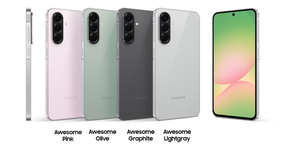 Telefonul Samsung Galaxy A56 5G este subțire și ușor de manevrat, cu un design minimalist și atrăgător.