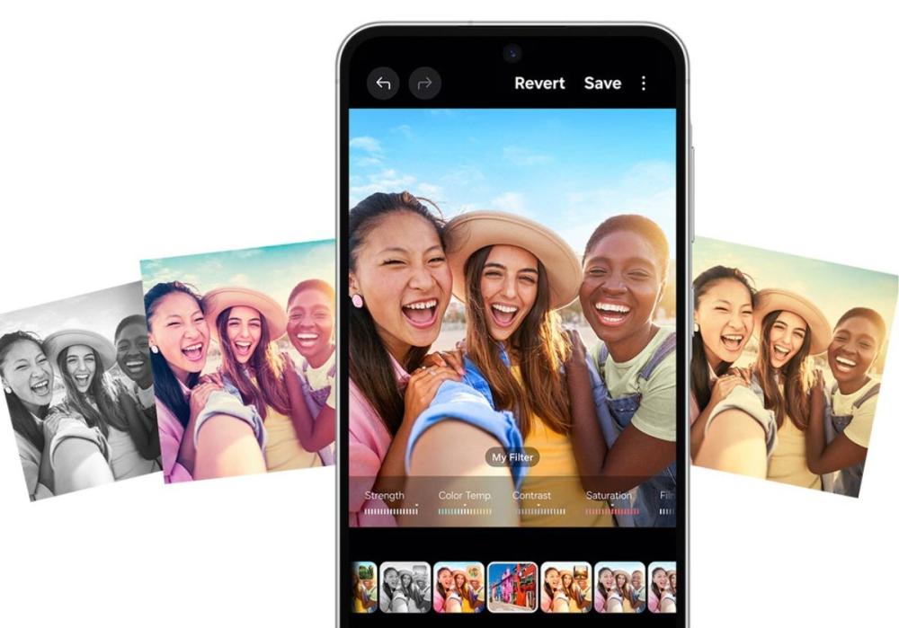 Personalizează-ți imaginile rapid și simplu cu filtre inteligente pe Samsung Galaxy A56 5G Dual SIM.