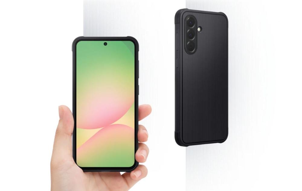 Bucură-te de o manevrare fermă și confortabilă, datorită designului ergonomic al Husei Rugged Samsung Galaxy A56 5G A566.