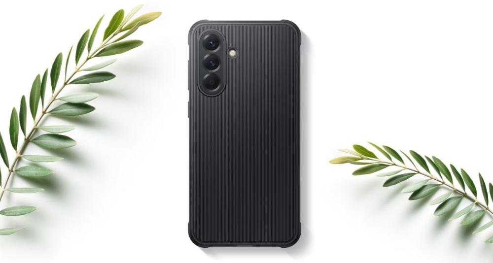 Husa Rugged Samsung Galaxy A56 5G A566 este realizată din materiale 37% de origine bio, care protejează atât telefonul, cât și planeta.