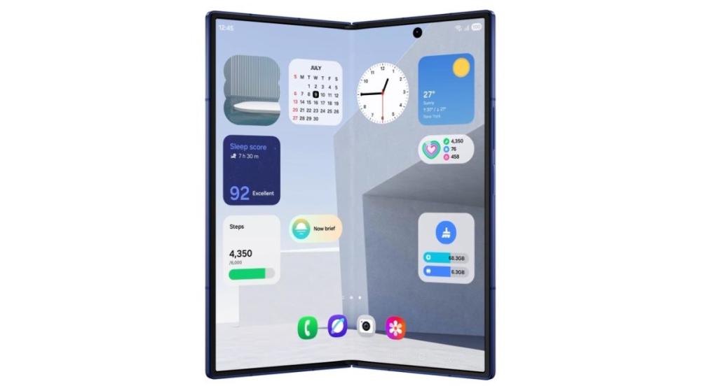 Galaxy Z Fold7 dispune de One UI 8, care ajuta la perosnalizarea ecranului. 