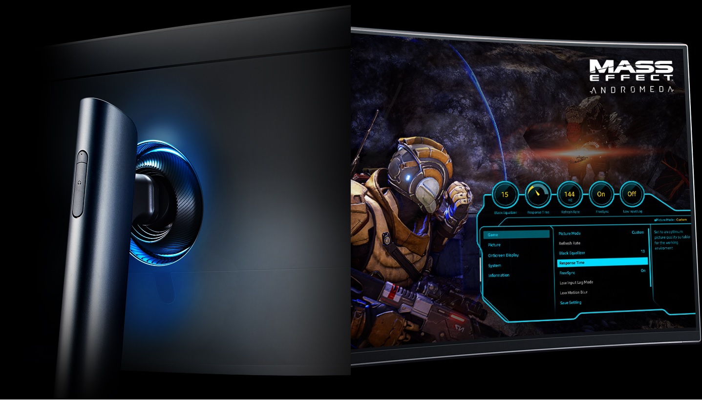 monitor-QLED-samsung-curbat-gaming-49-inch-C49HG90-arena-lighting-OSD-Dash