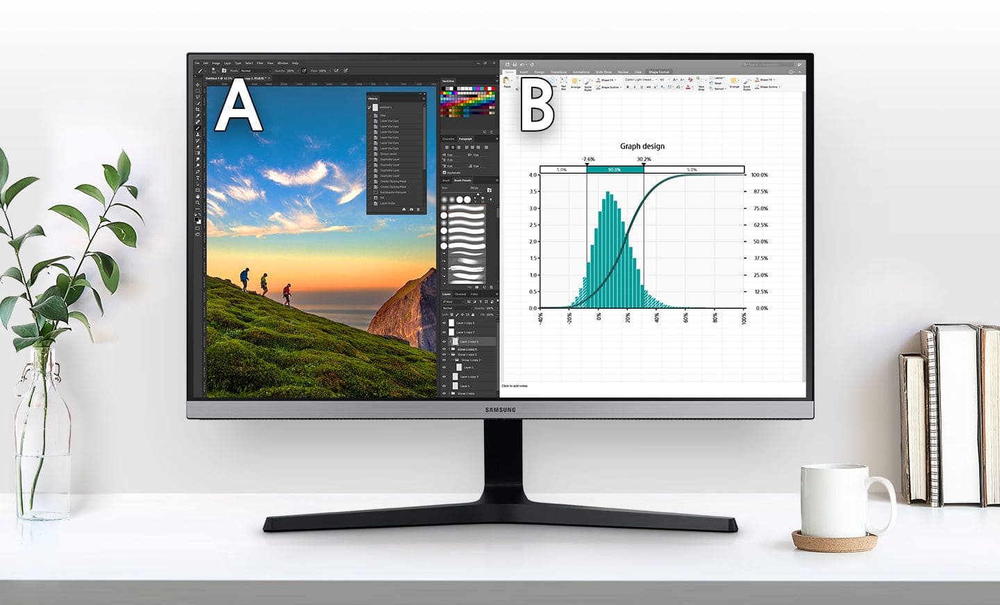 monitor-high-resolution-samsung-LU28R550UQRXEN-dual-view