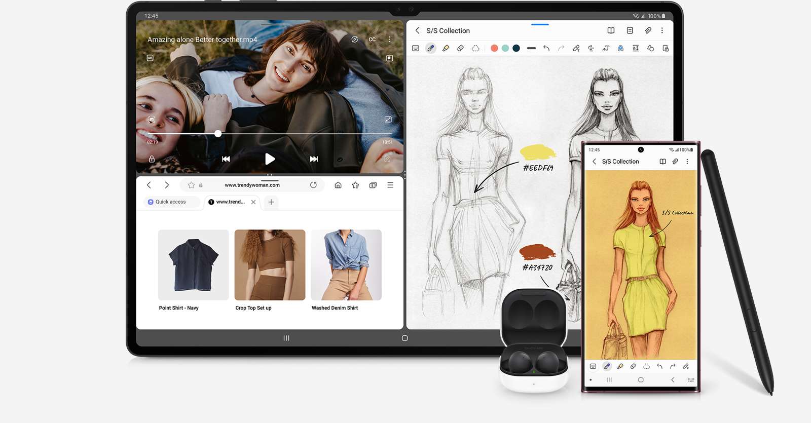 tableta samsung galaxy tab s8 are functie Multi Windows